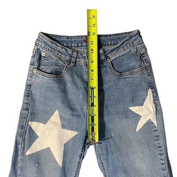 Jag Western Glove Works Women’s Star Jeans Size 2 Light Wash Wide Leg Boho - Picture 6 of 16